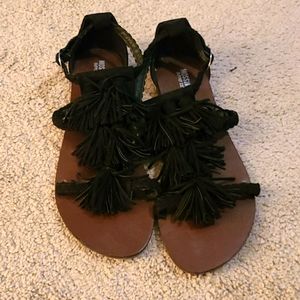 Mossimo Supply Co. Braided/fringe sandals